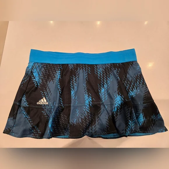 Adidas Blue Patterned Tennis Skirt Size XL - Picture 2 of 7